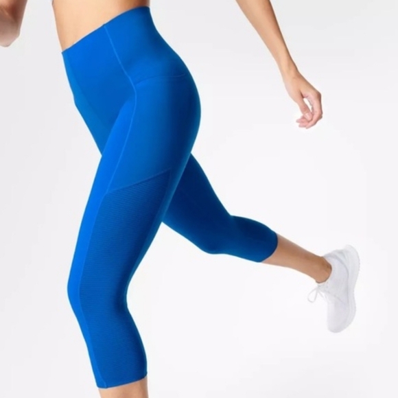 Sweaty Betty Pants - Sweaty Betty Power Crop Legging In Blue Size 12 NWT'S
